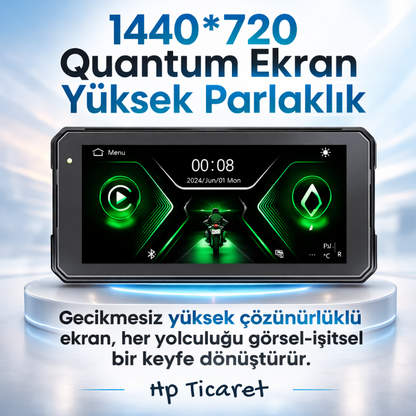 2'li Kamera + Kayıt Özellikli + Basınç Sensörlü CarPlay & Android Auto Ekranı