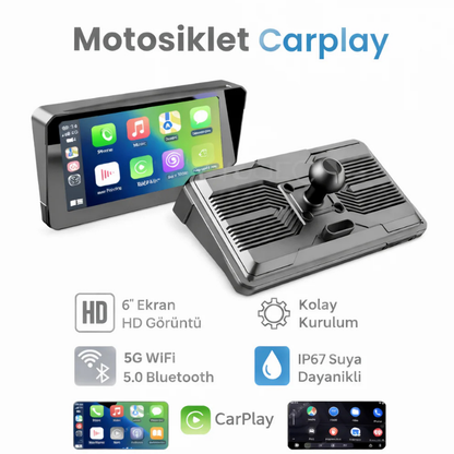 2'li Kamera + Kayıt Özellikli + Basınç Sensörlü CarPlay & Android Auto Ekranı